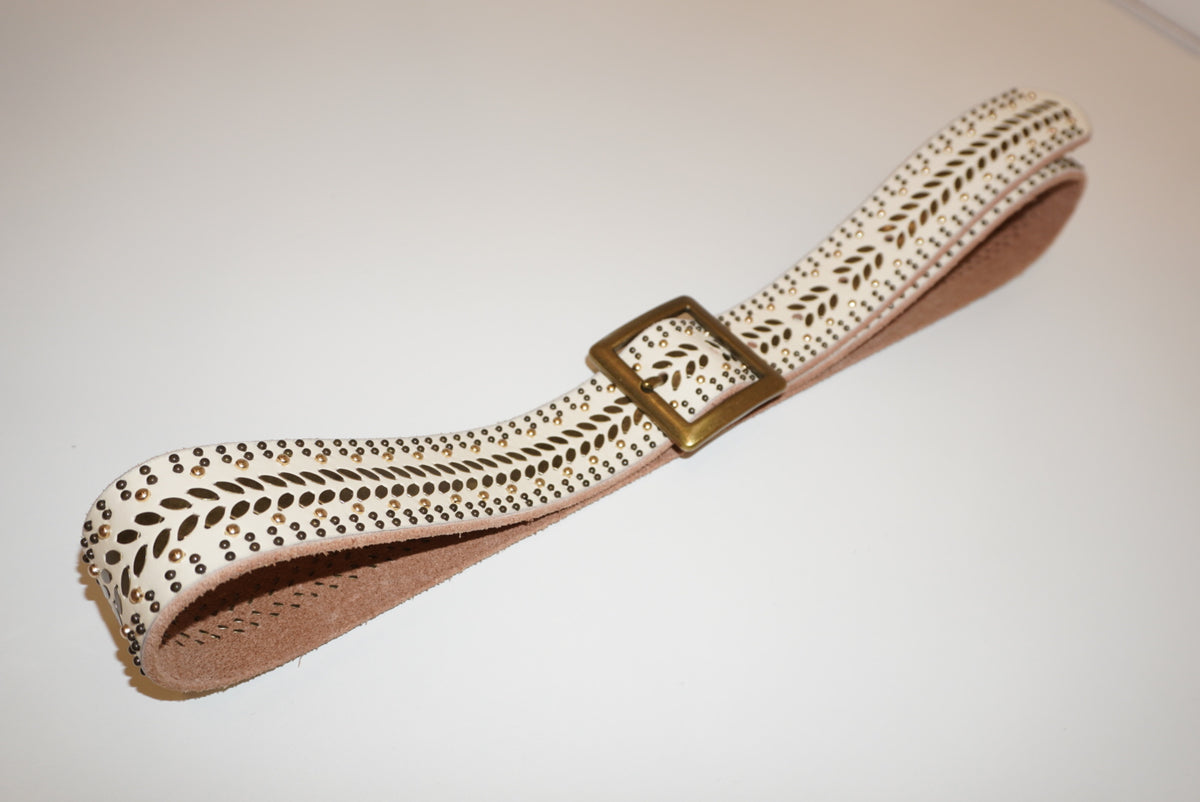 Square Buckle Studded Belt