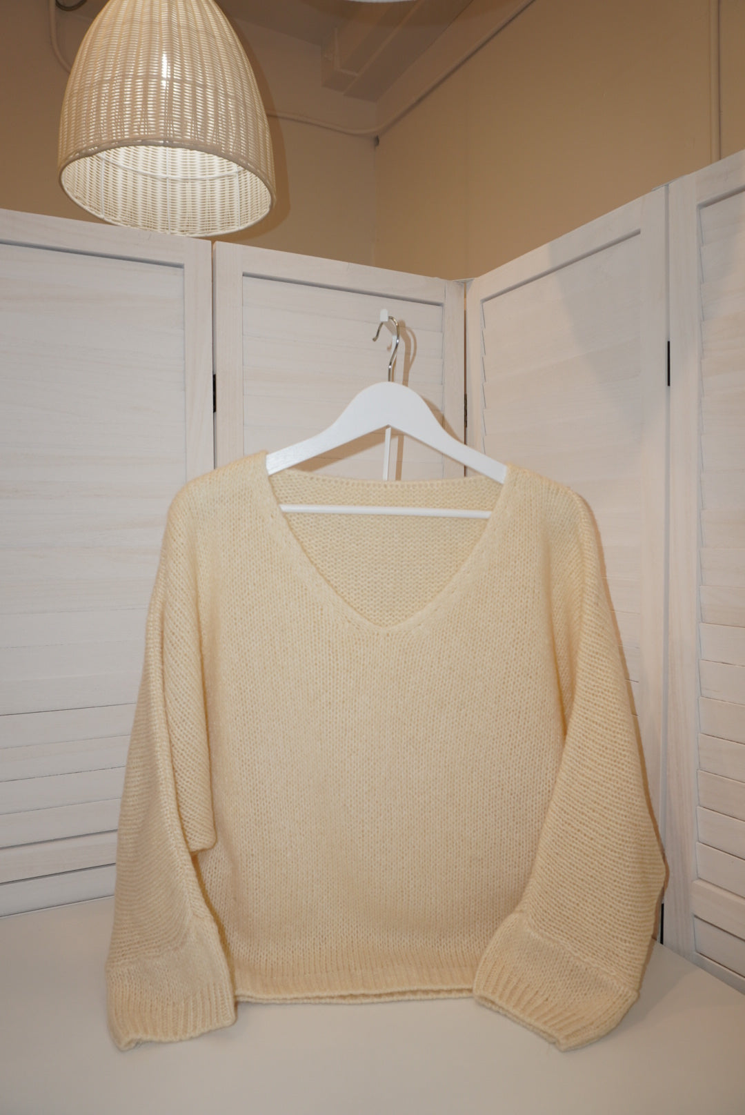 Italian Mohair V-Neck Sweater