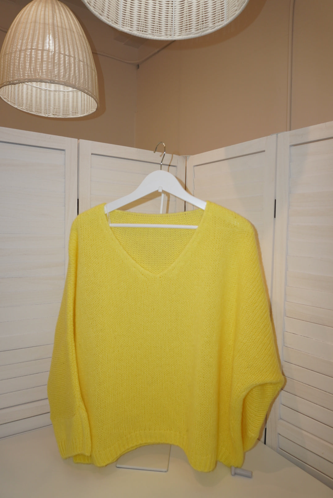 Italian Mohair V-Neck Sweater