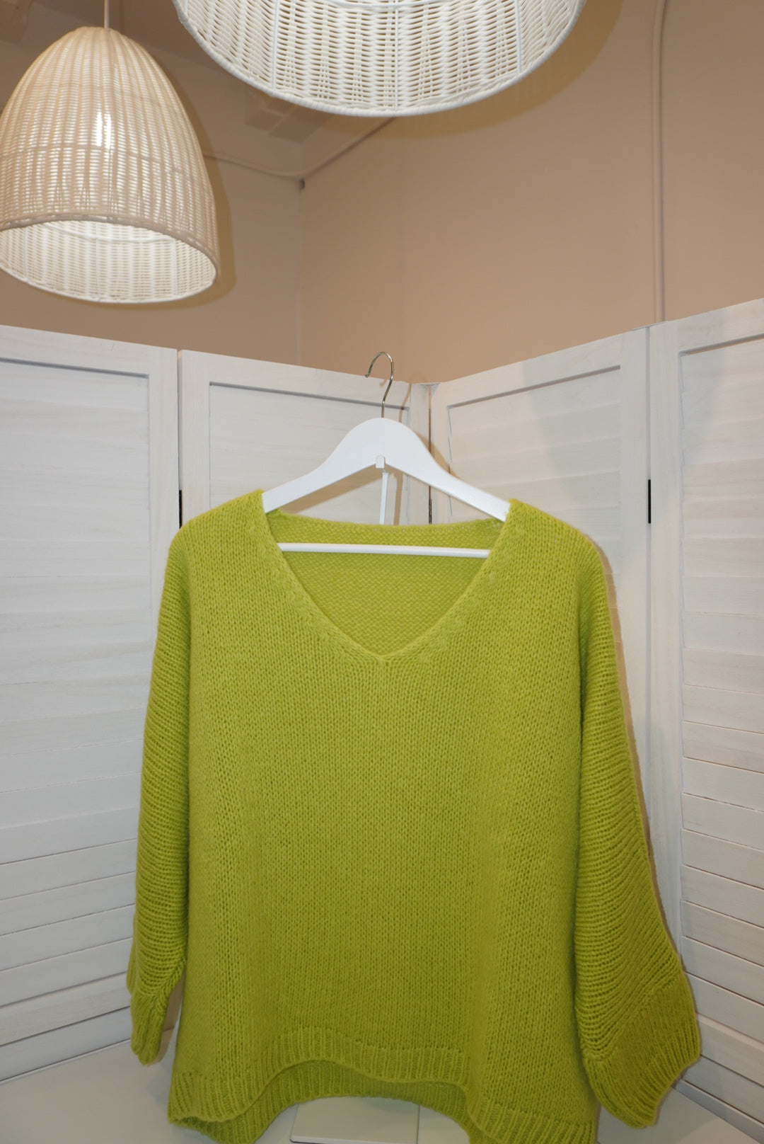 Italian Mohair V-Neck Sweater