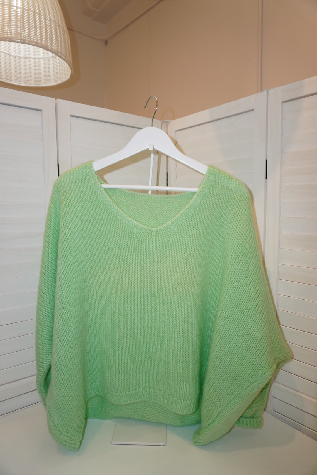 Italian Mohair V-Neck Sweater