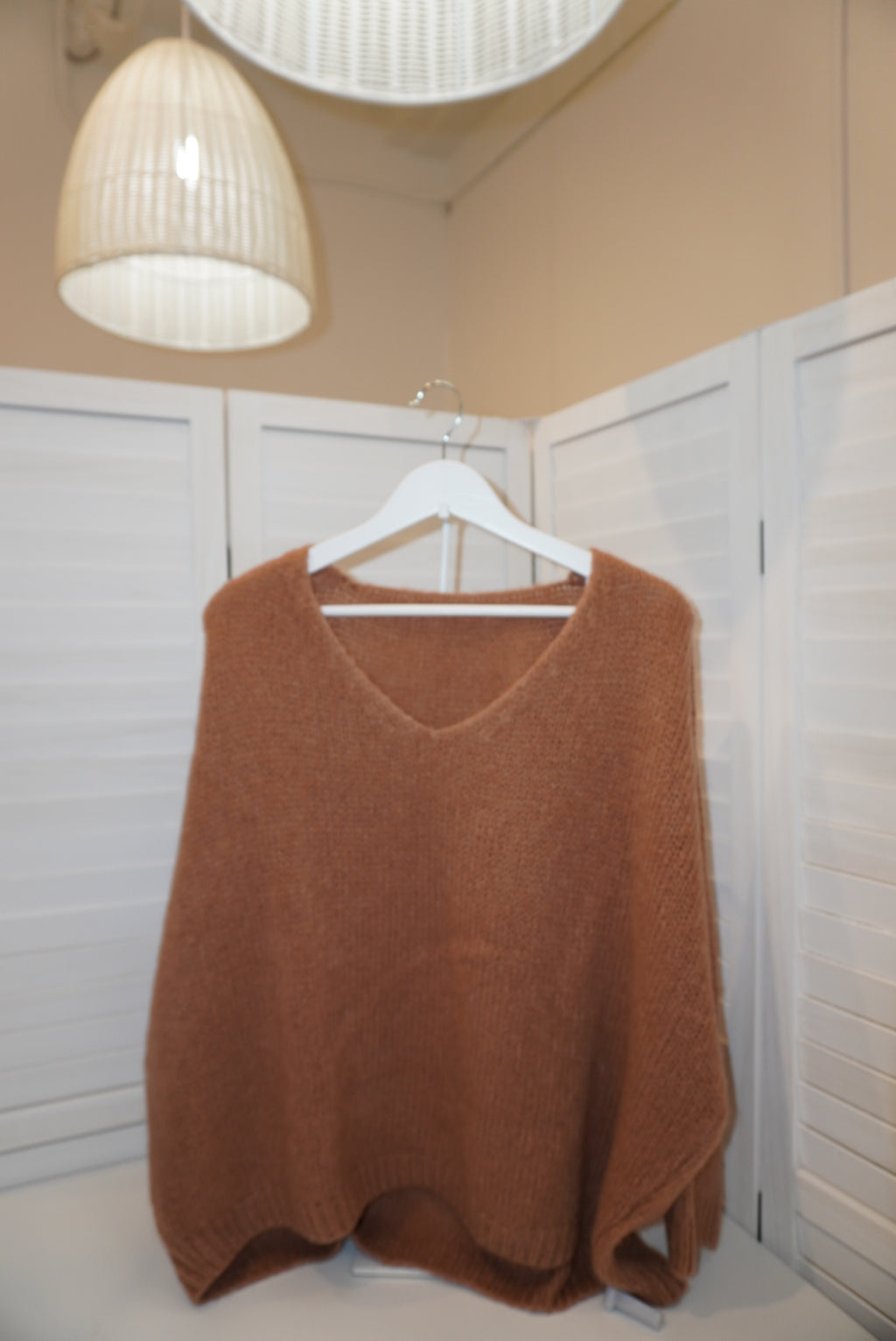 Italian Mohair V-Neck Sweater