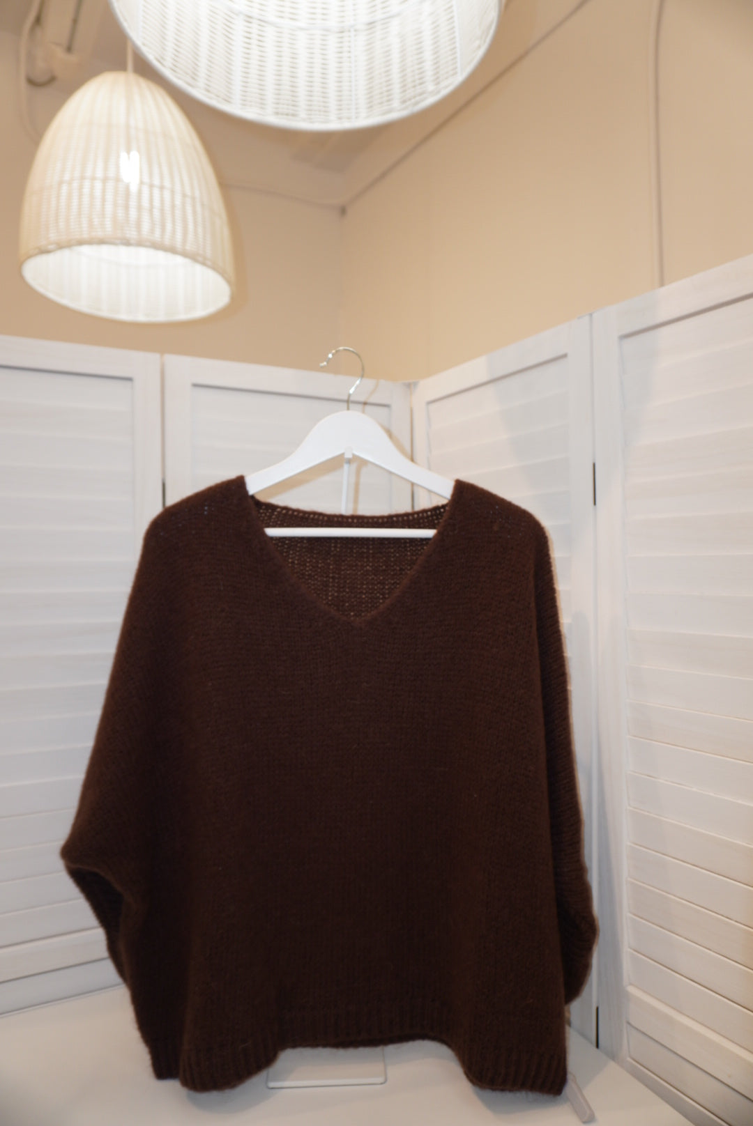 Italian Mohair V-Neck Sweater