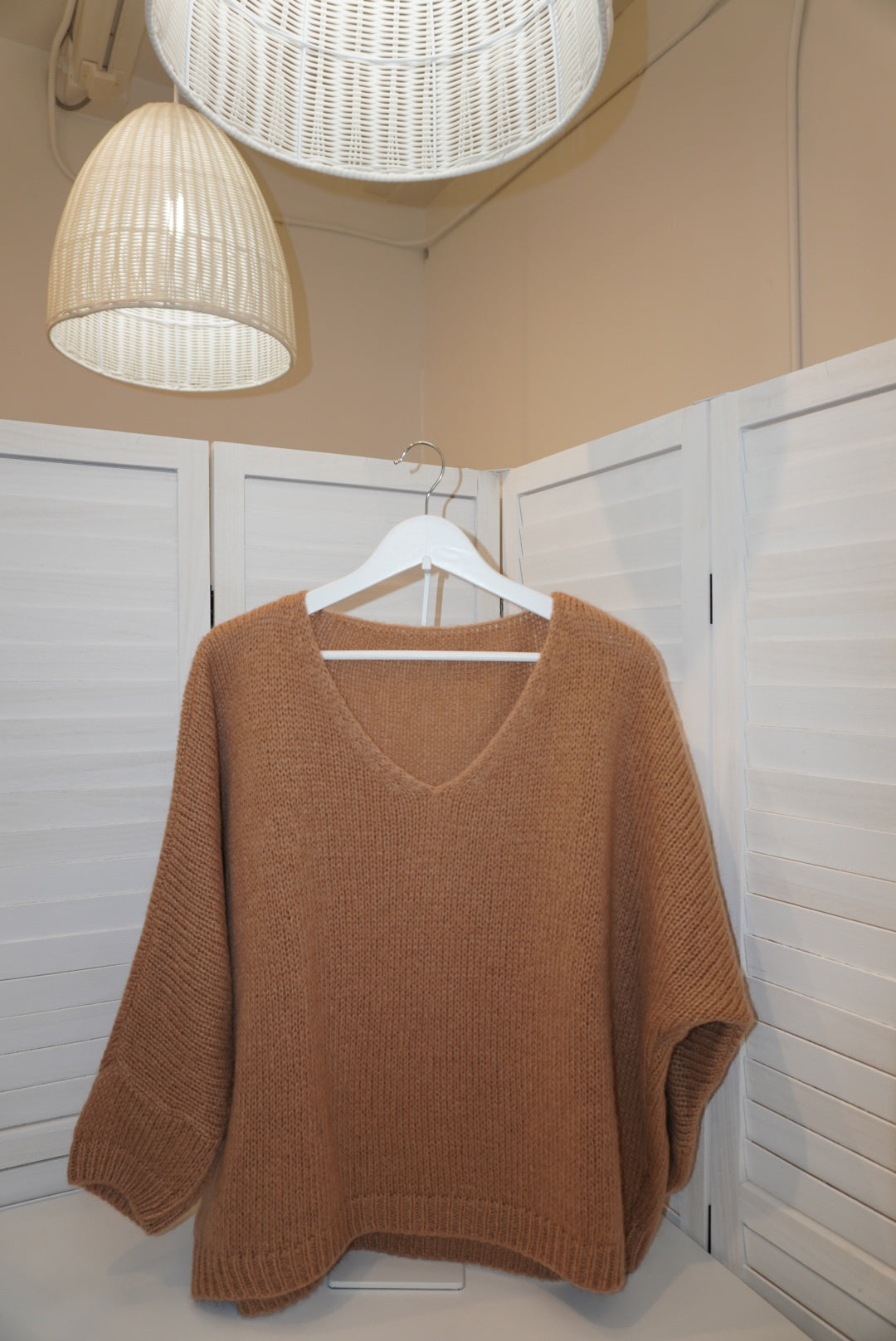 Italian Mohair V-Neck Sweater