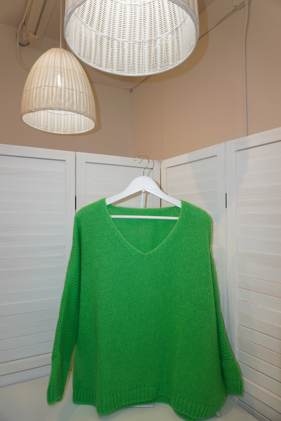 Italian Mohair V-Neck Sweater