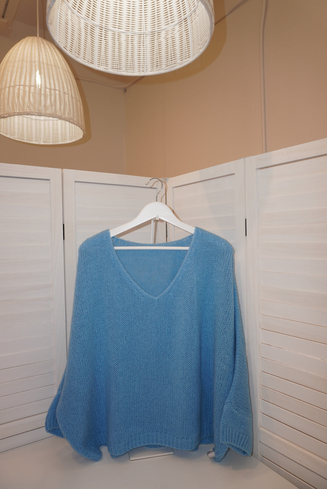 Italian Mohair V-Neck Sweater