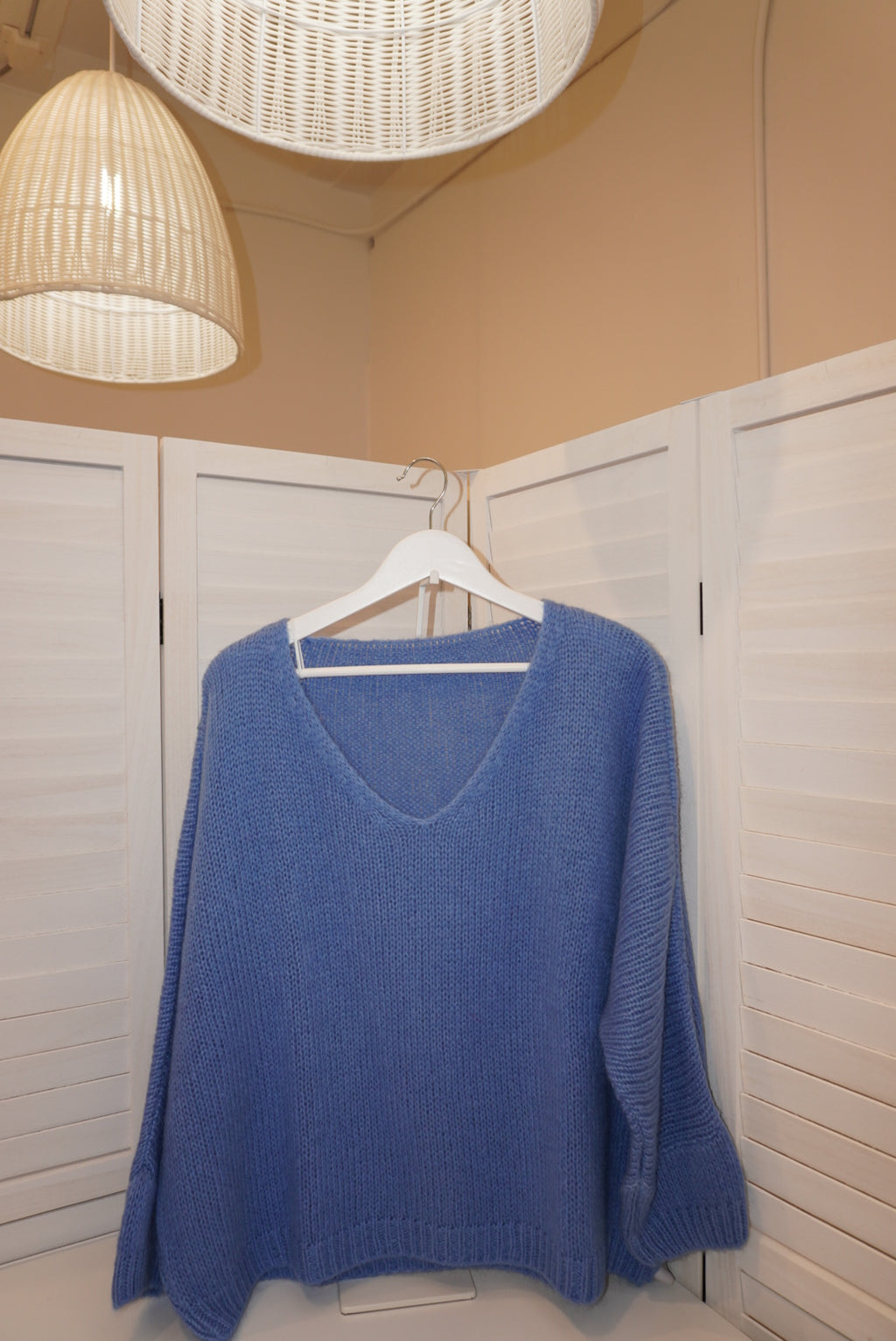 Italian Mohair V-Neck Sweater