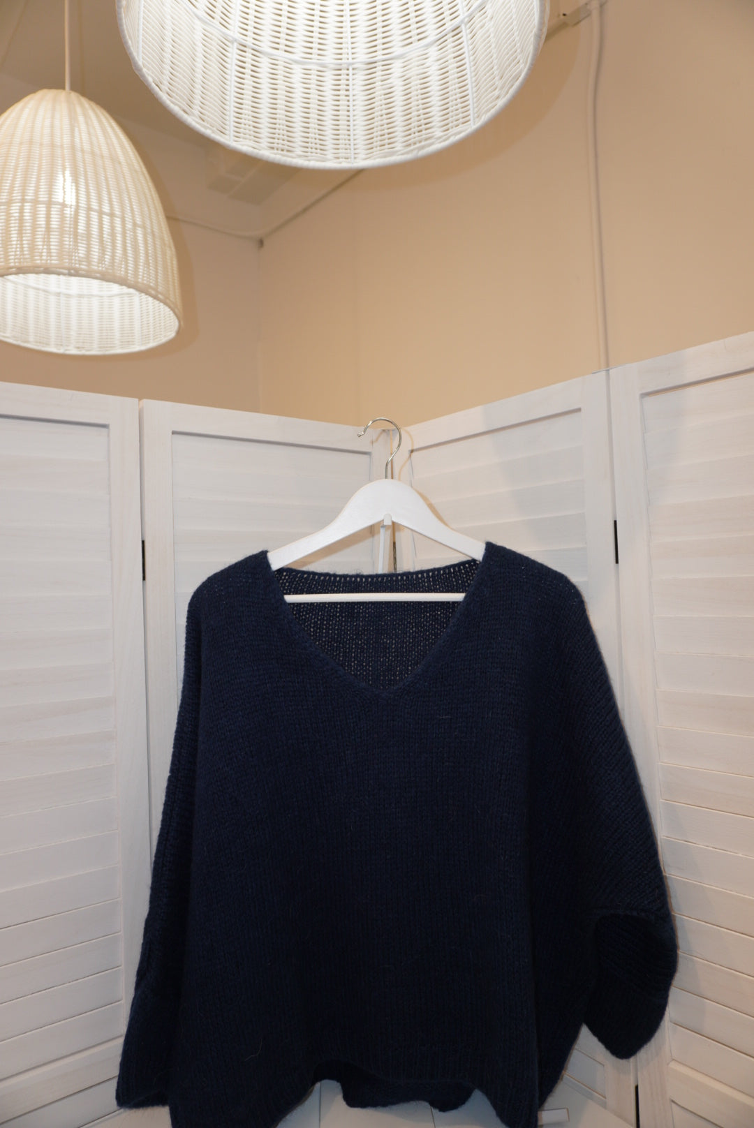 Italian Mohair V-Neck Sweater
