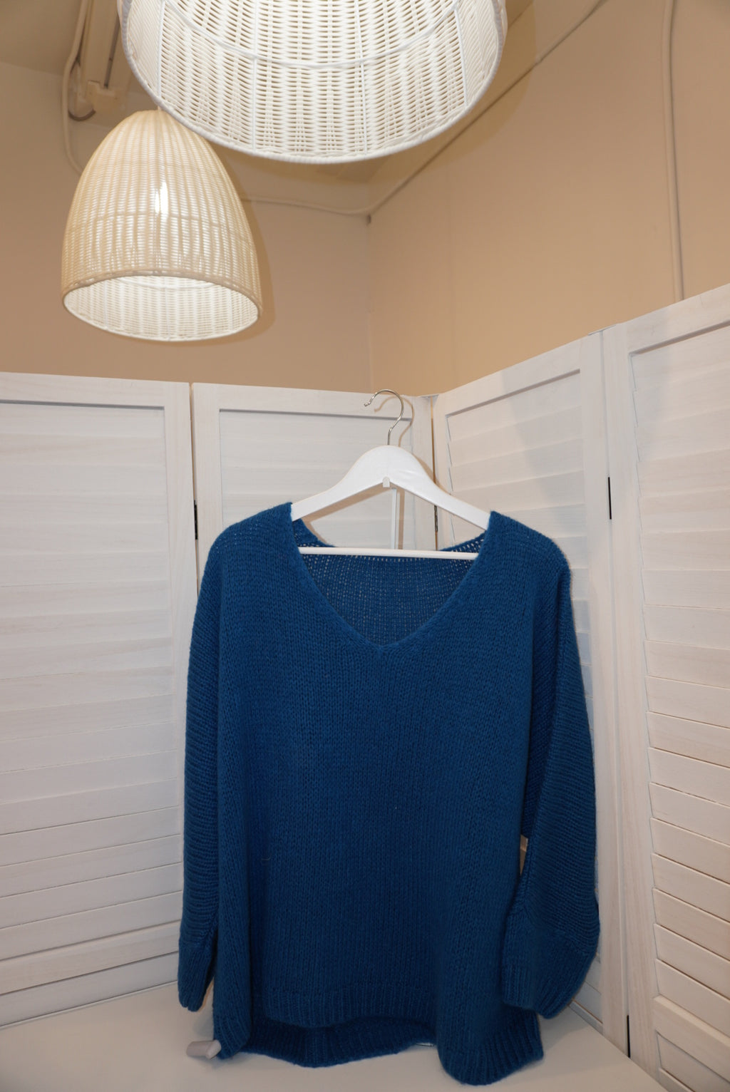 Italian Mohair V-Neck Sweater