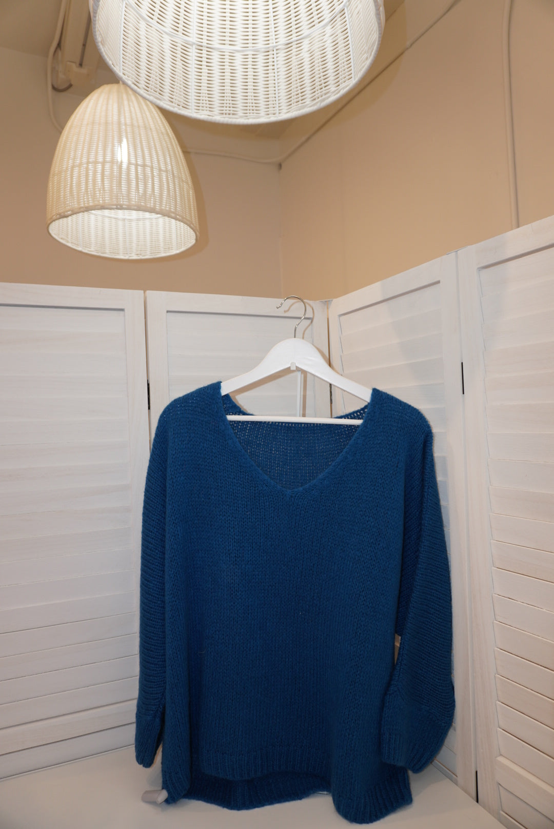 Italian Mohair V-Neck Sweater