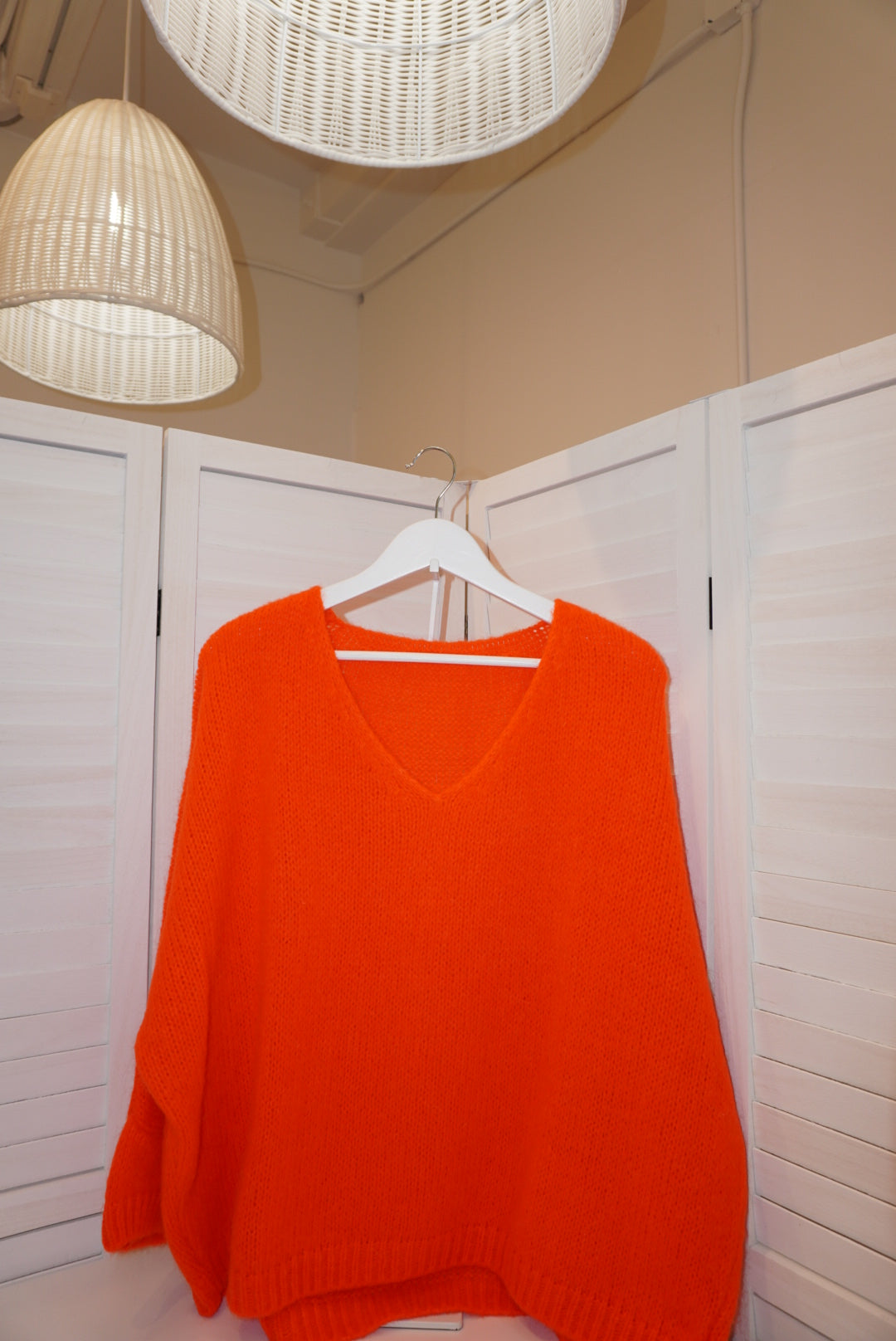 Italian Mohair V-Neck Sweater
