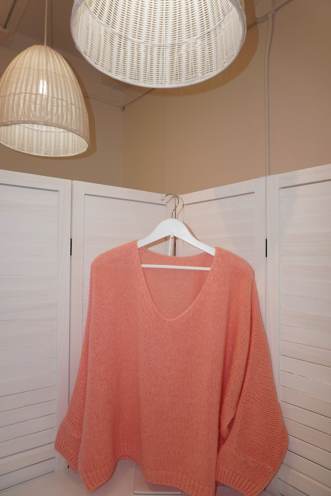 Italian Mohair V-Neck Sweater