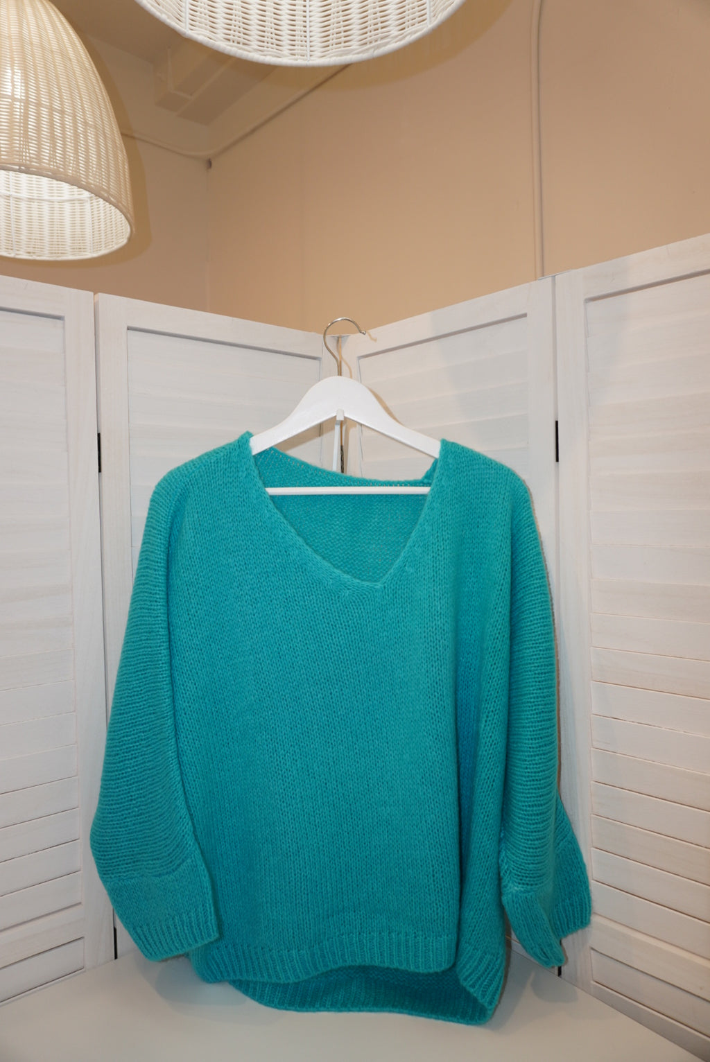 Italian Mohair V-Neck Sweater