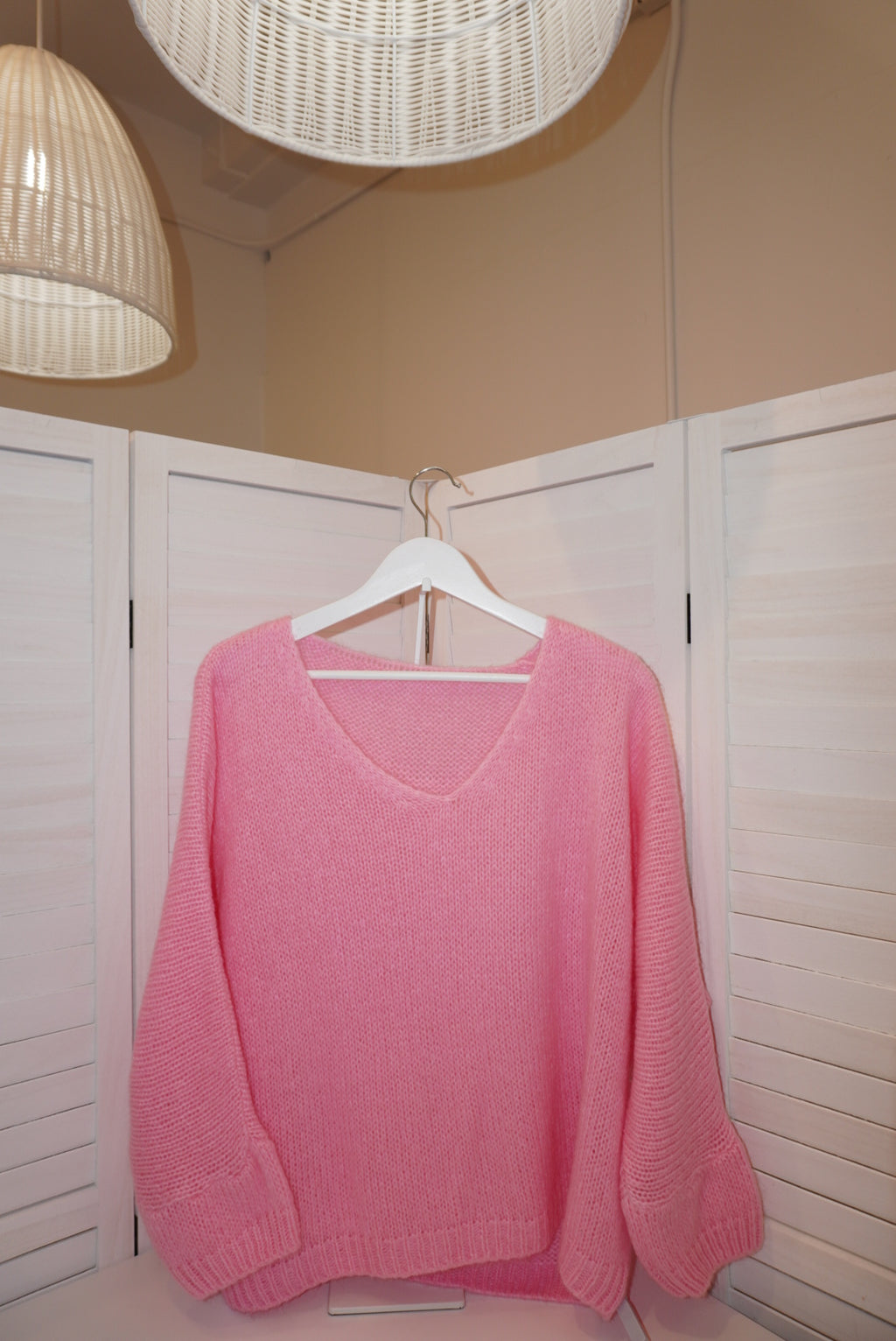 Italian Mohair V-Neck Sweater