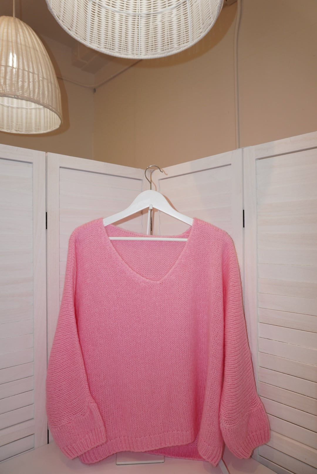 Italian Mohair V-Neck Sweater