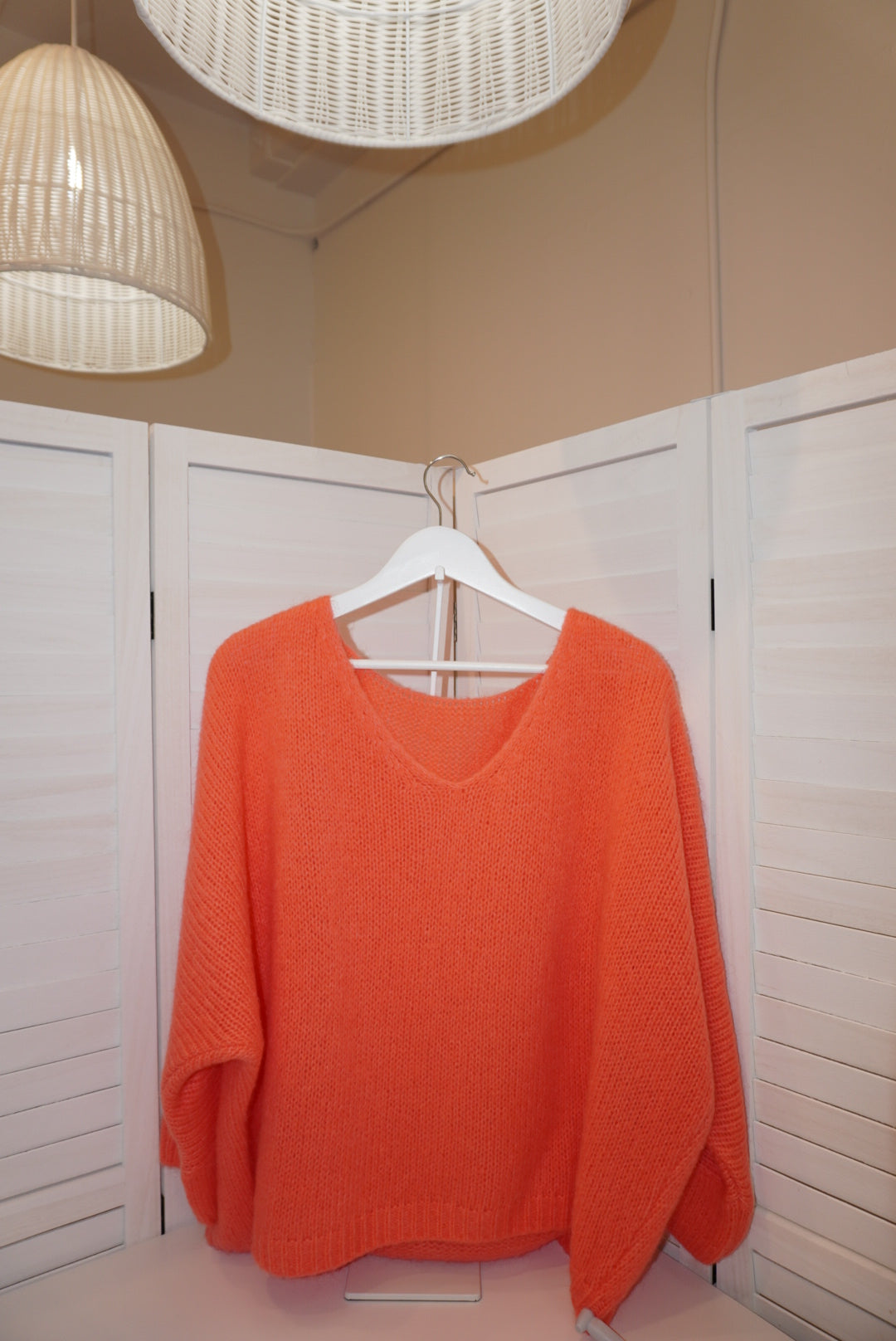 Italian Mohair V-Neck Sweater