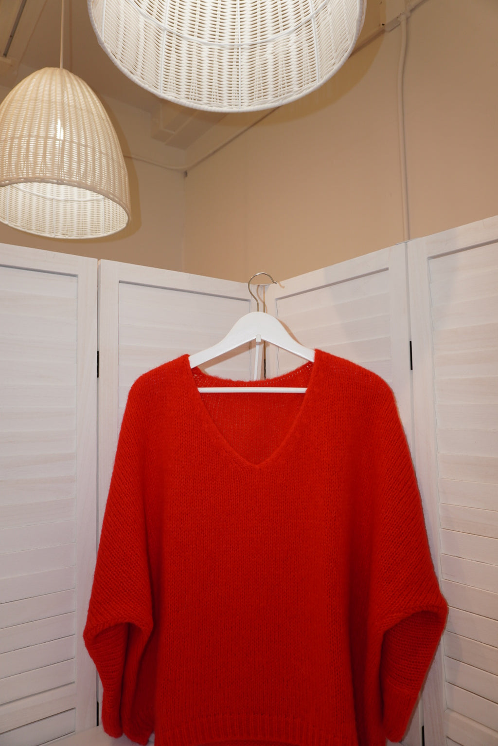 Italian Mohair V-Neck Sweater