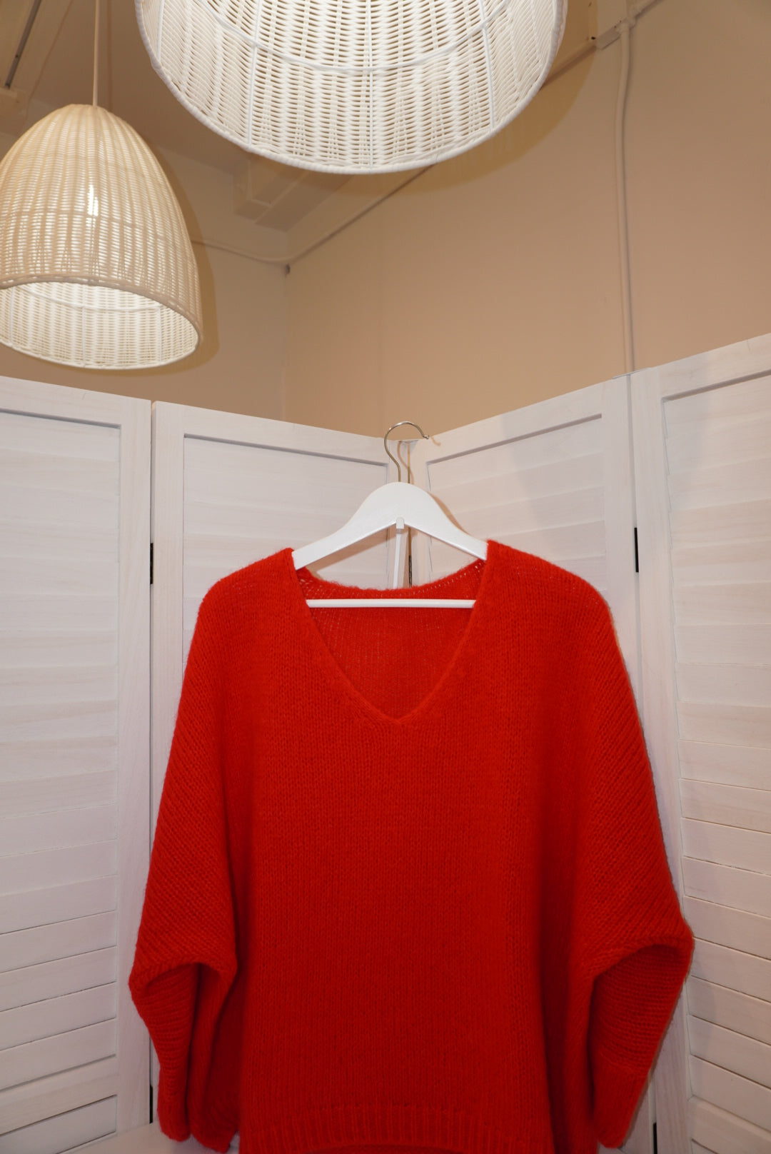 Italian Mohair V-Neck Sweater