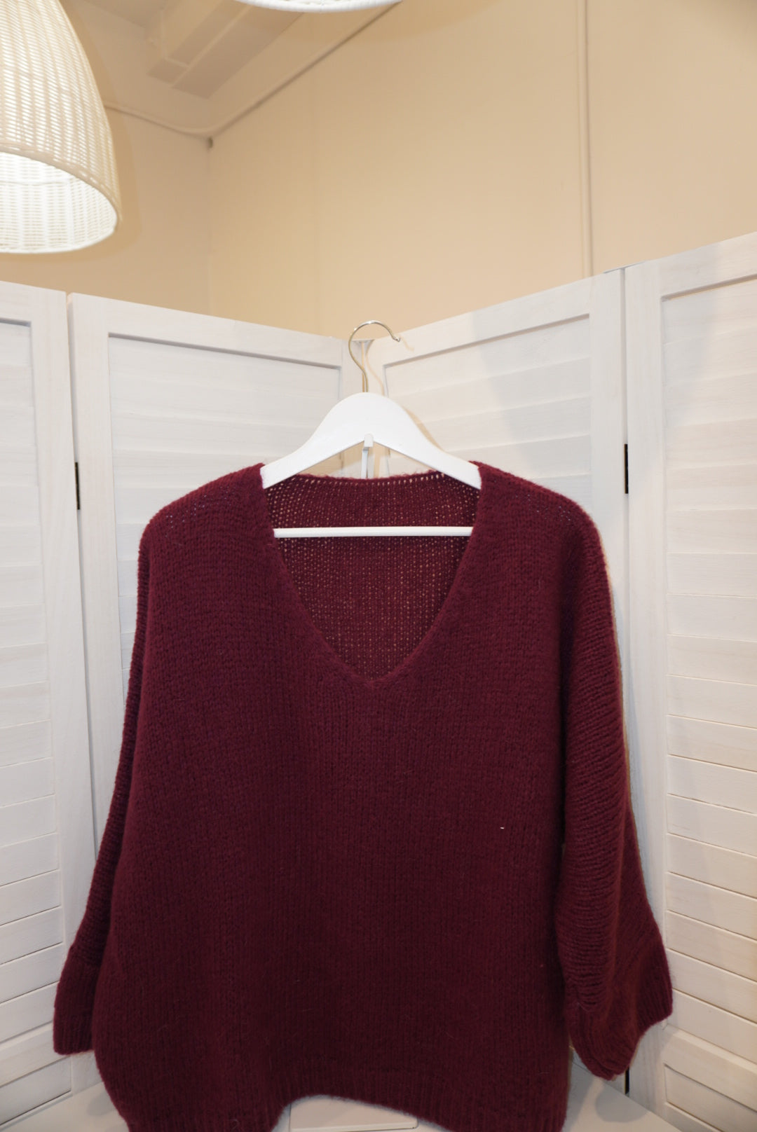 Italian Mohair V-Neck Sweater