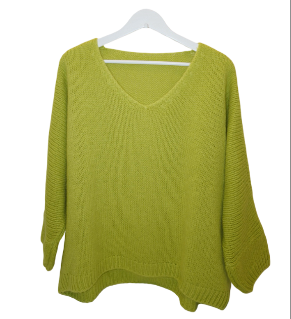 Italian Mohair V-Neck Sweater
