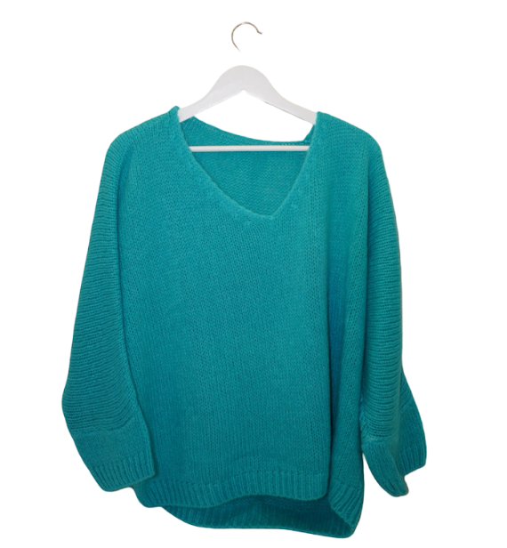 Italian Mohair V-Neck Sweater