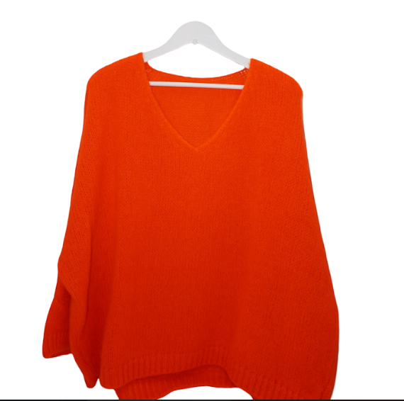 Italian Mohair V-Neck Sweater