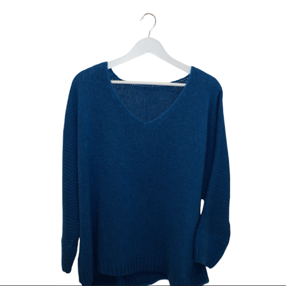 Italian Mohair V-Neck Sweater