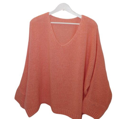 Italian Mohair V-Neck Sweater