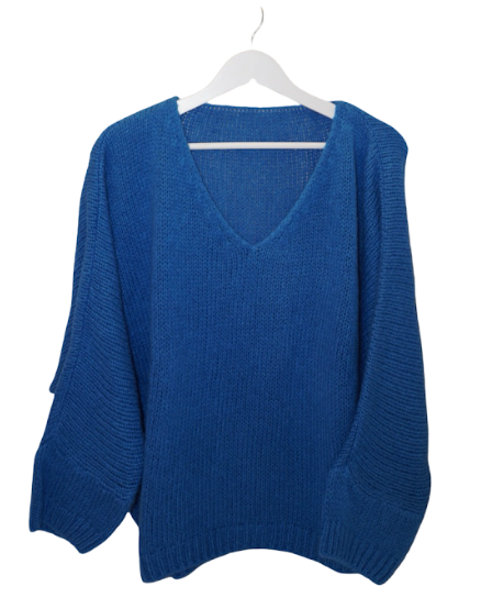 Italian Mohair V-Neck Sweater