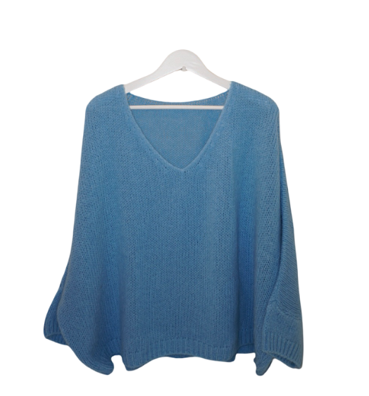 Italian Mohair V-Neck Sweater