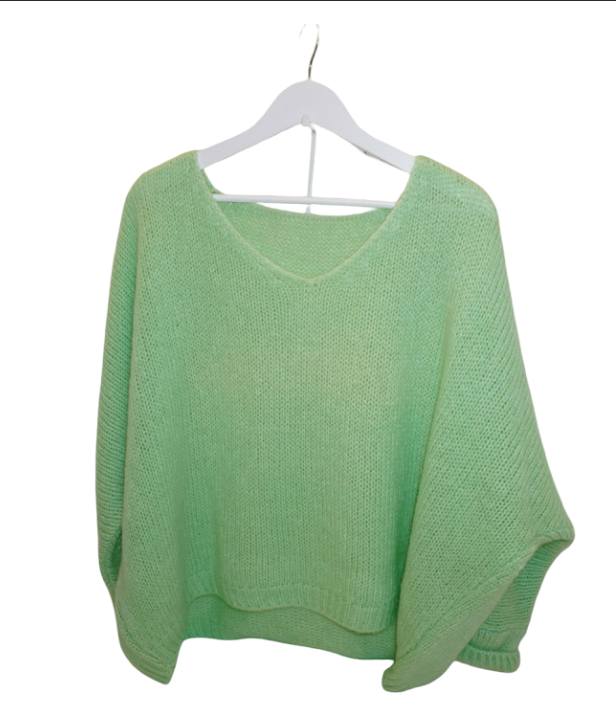 Italian Mohair V-Neck Sweater