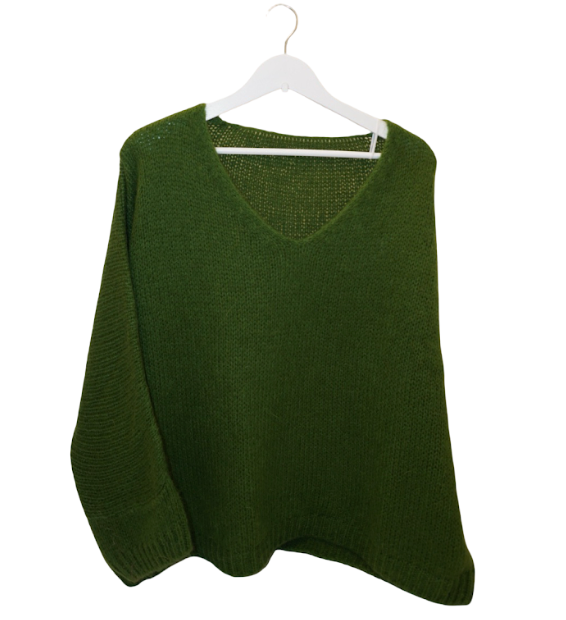 Italian Mohair V-Neck Sweater